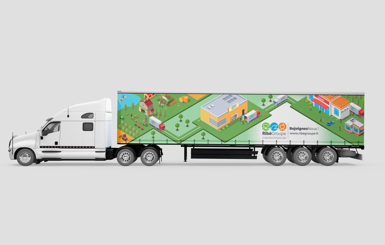 Visuel camion Ribégroupe Visuel camion Ribégroupe