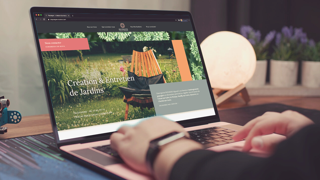 Création du site web PAYSAGES à Cosne-sur-Loire dans la Nièvre