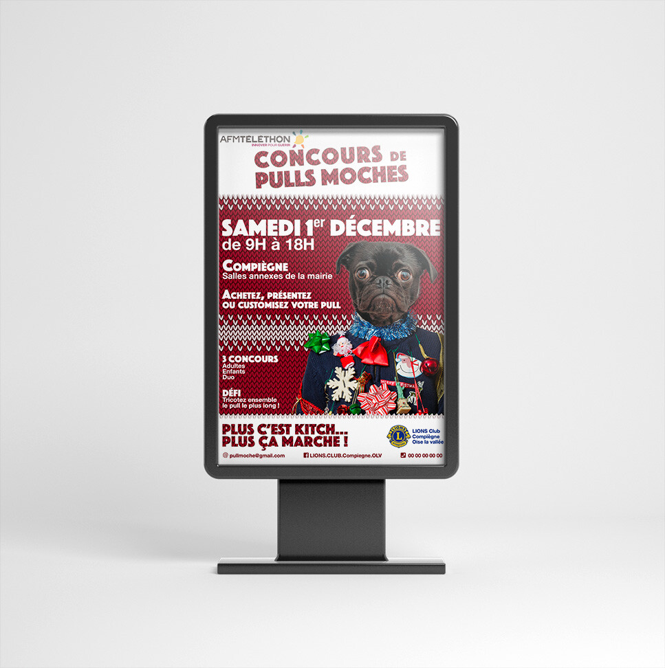 Affiche réalisée pour le Téléthon 2018 à Compiègne