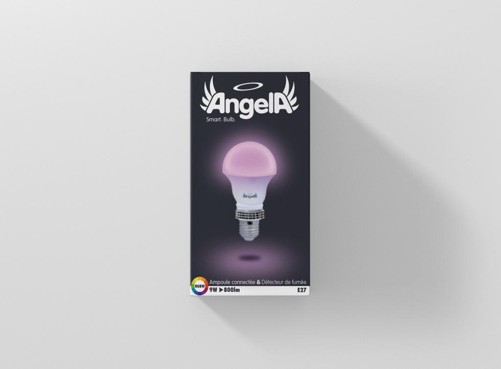 Visuel packaging ampoule connectée face