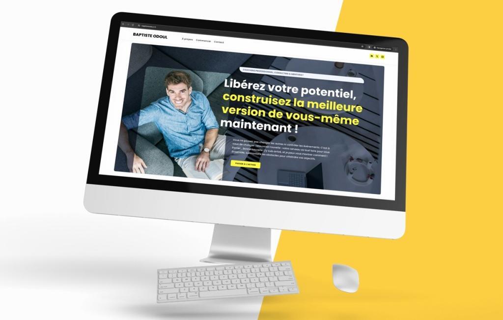 Création du site internet vitrine de Baptiste Odoul à Perpignan
