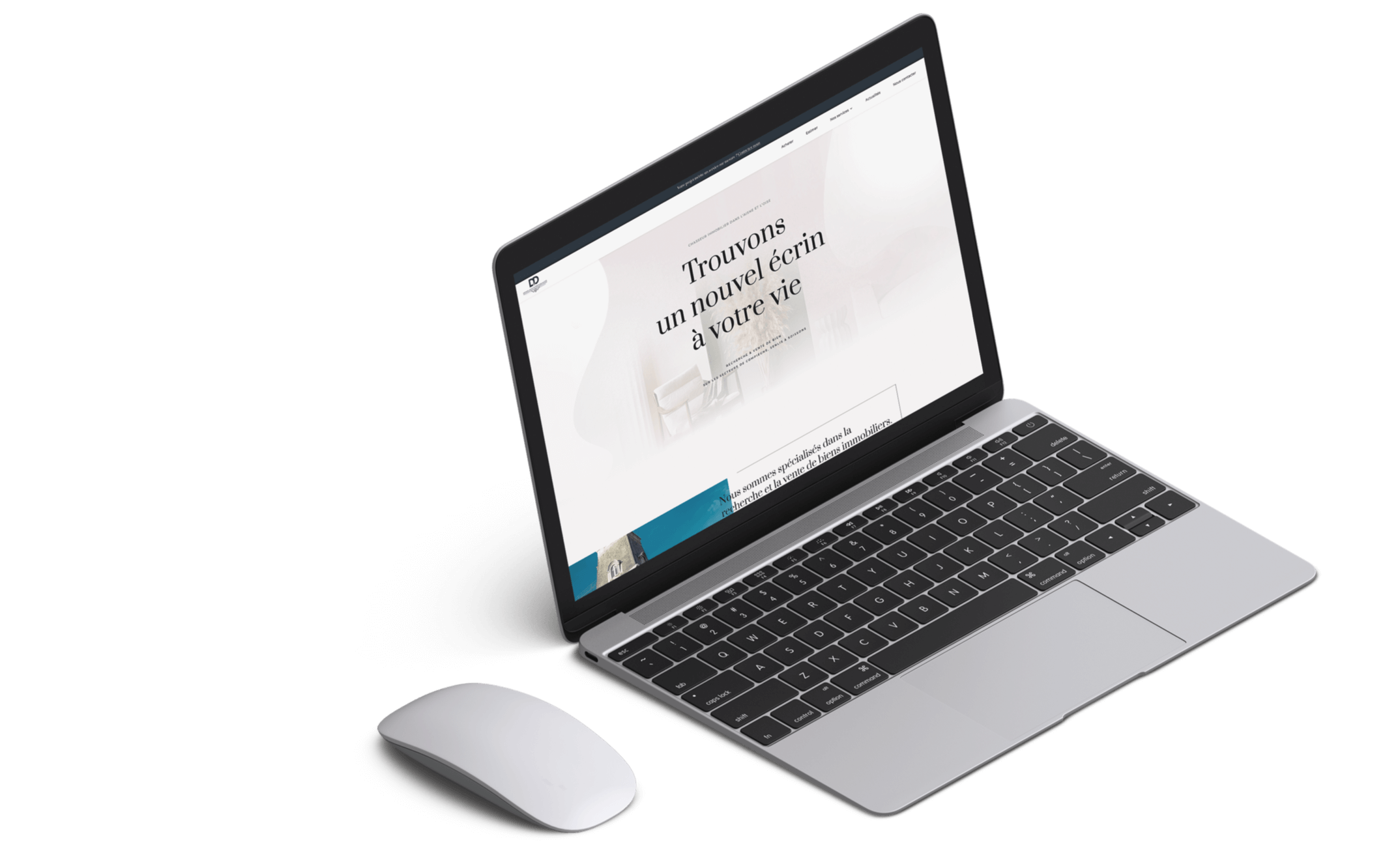Création d'un site internet pour ordinateur portable