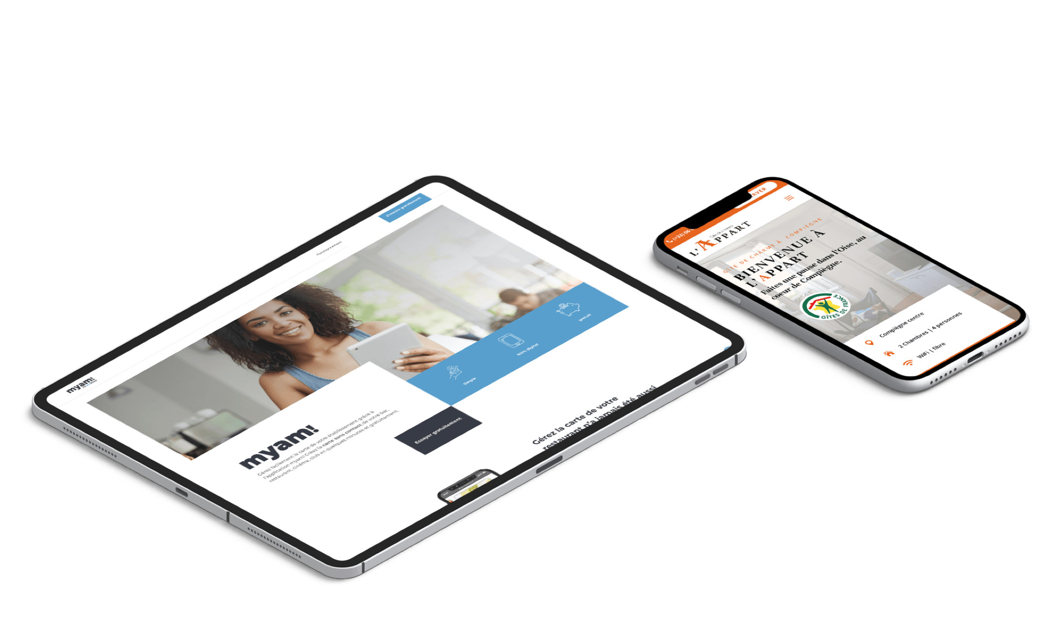Création d'un site internet responsive sur tablette