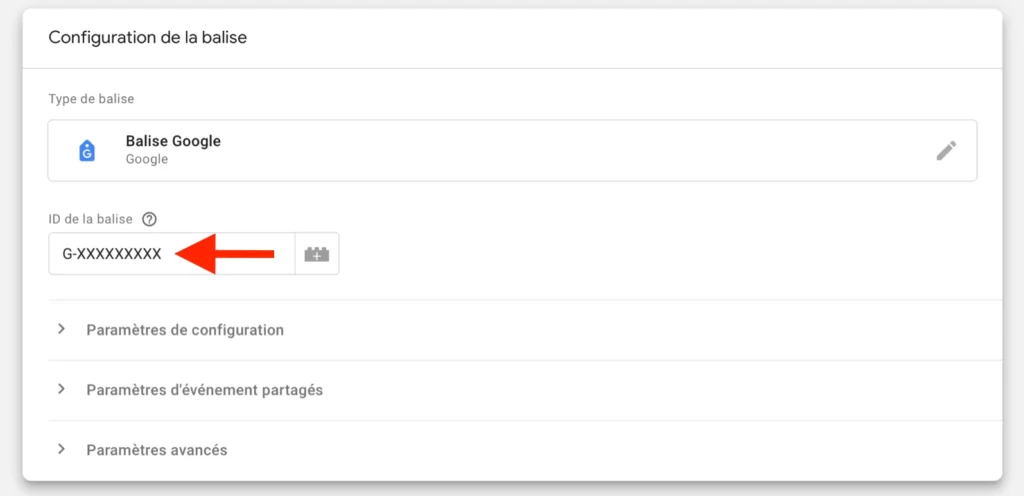 Identifiant google analytics